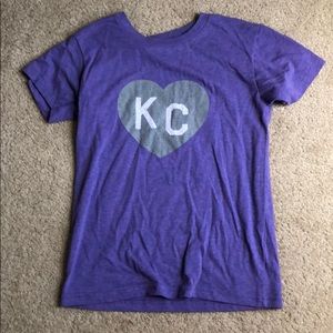 Purple and gray Charlie hustle shirt!